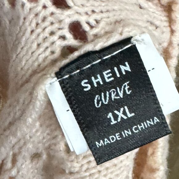 CreamSweater | Lace Contrast Sleeves - Size 1XL - Picture 7 of 7